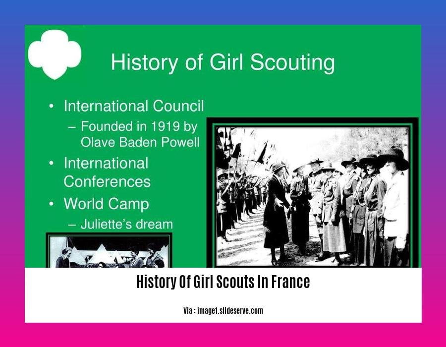 History Of Girl Scouts In France