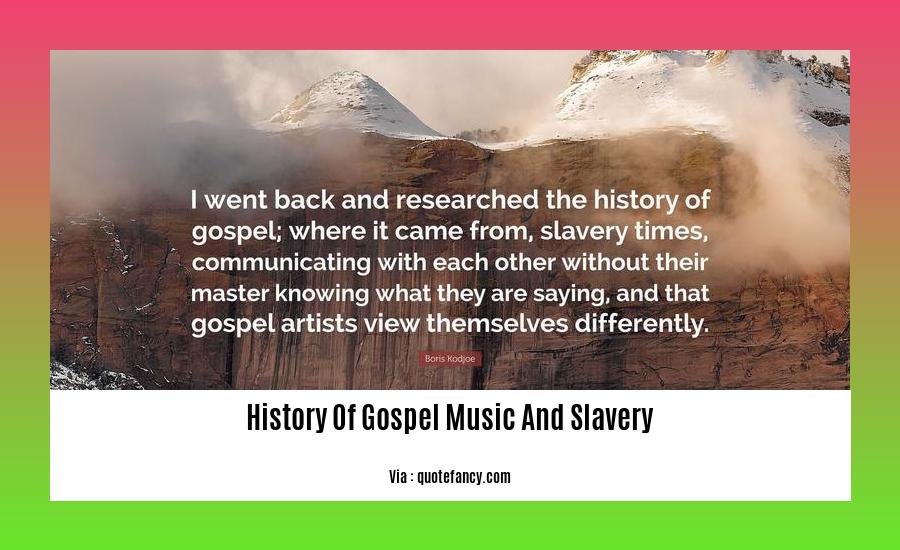 History Of Gospel Music And Slavery 2