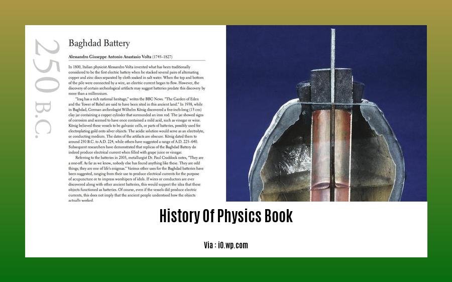 History Of Physics Book