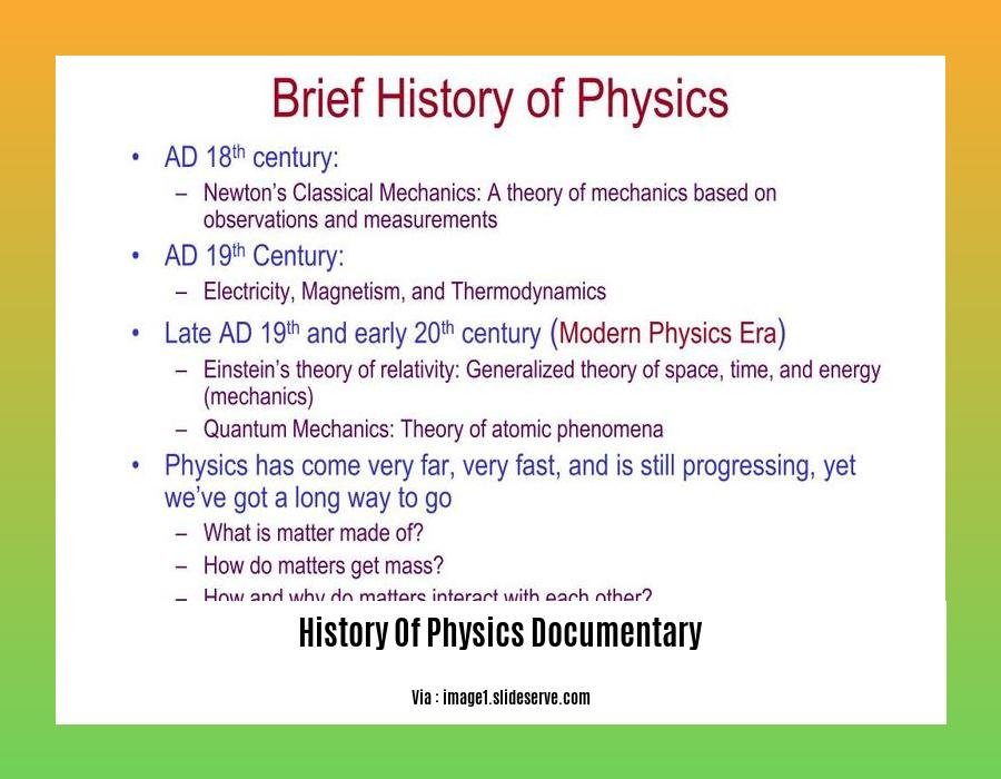 History Of Physics Documentary
