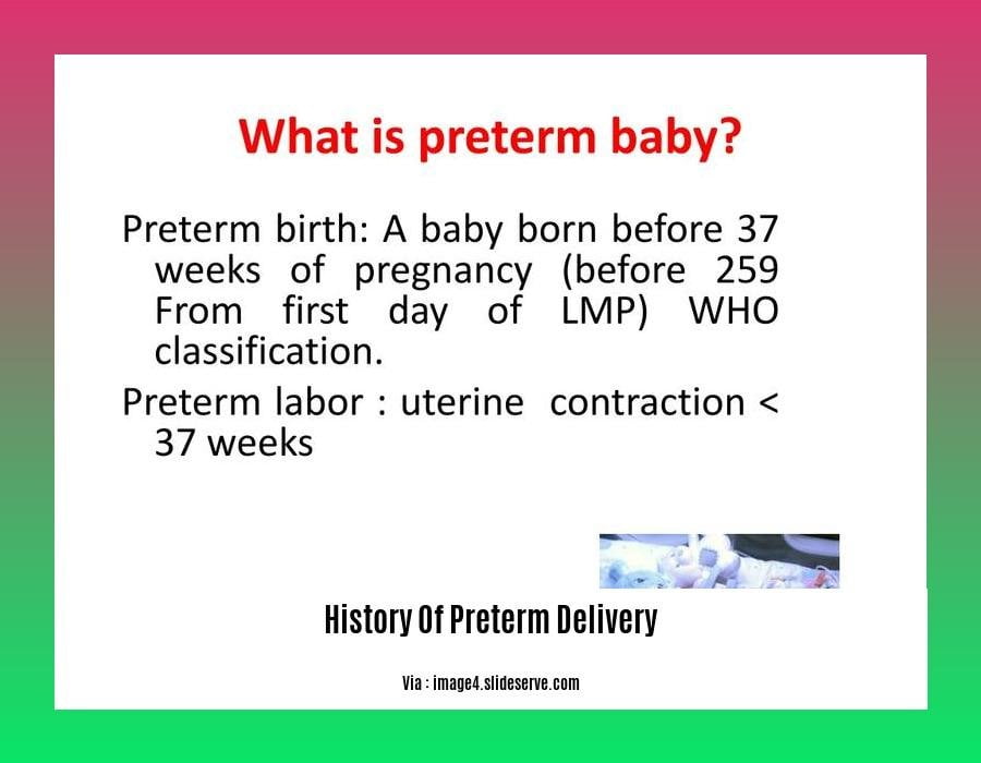 History Of Preterm Delivery