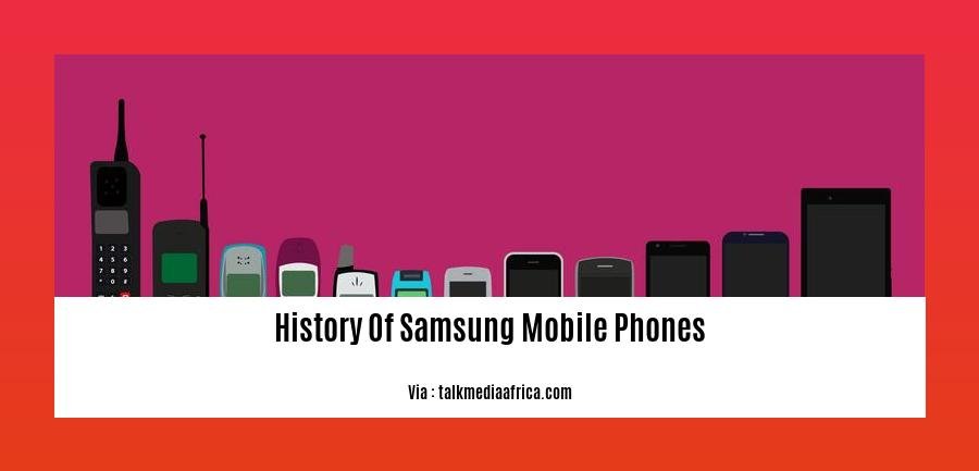 History Of Samsung Mobile Phones