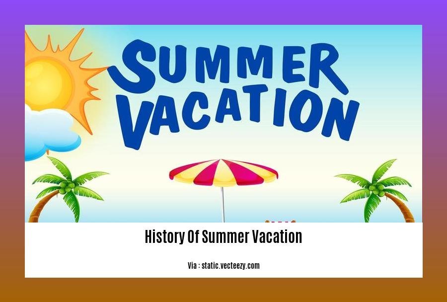 History Of Summer Vacation