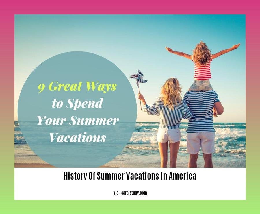 History Of Summer Vacations In America