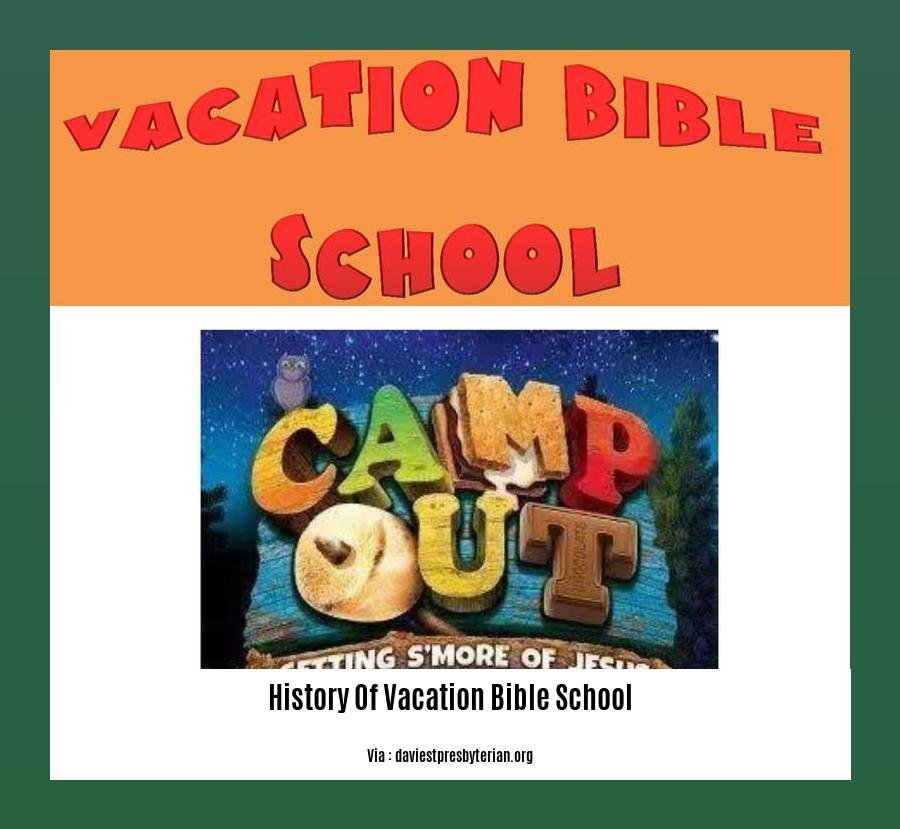 History Of Vacation Bible School