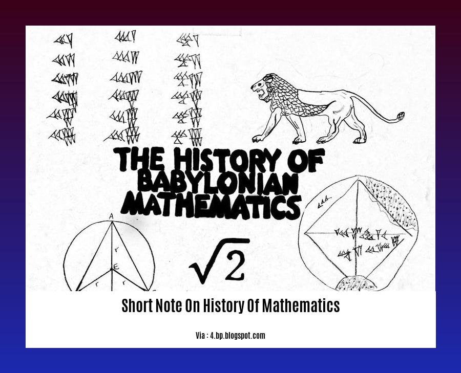 Short Note On History Of Mathematics