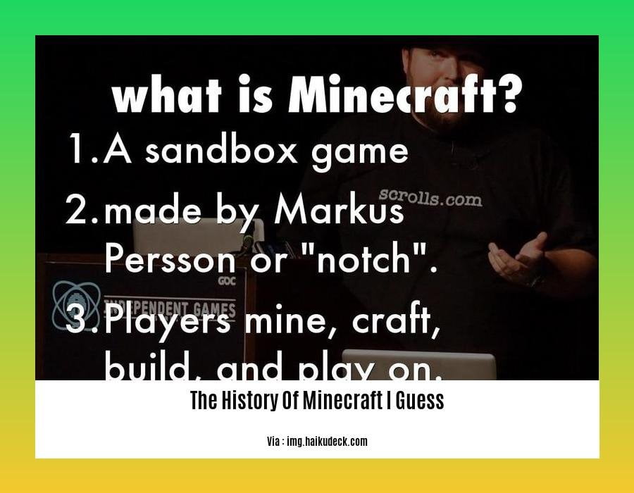 The History Of Minecraft I Guess