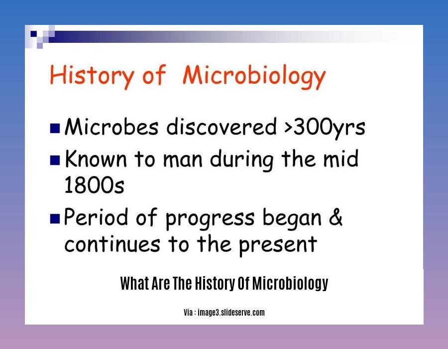 What Are The History Of Microbiology