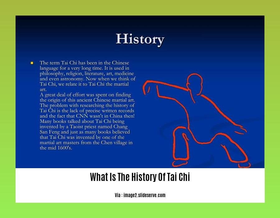 What Is The History Of Tai Chi