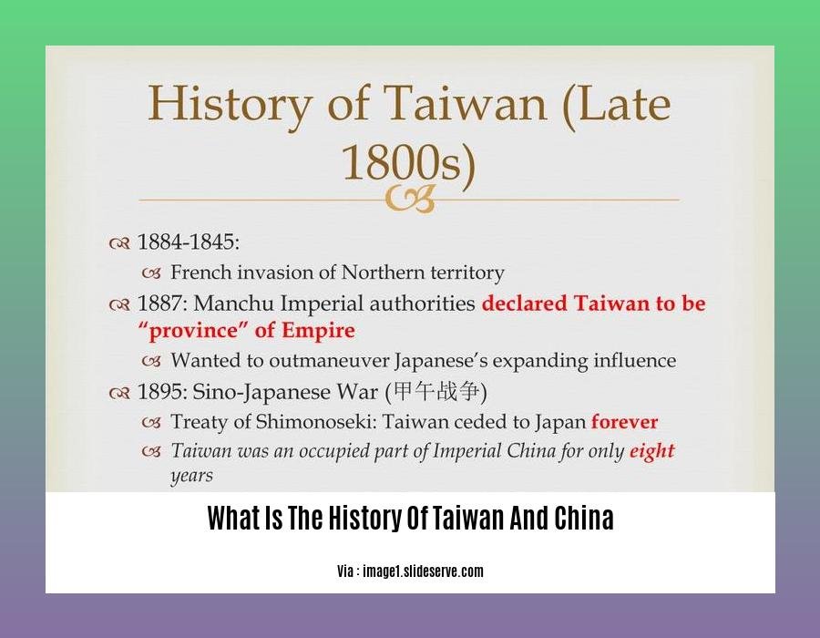 What Is The History Of Taiwan And China 2