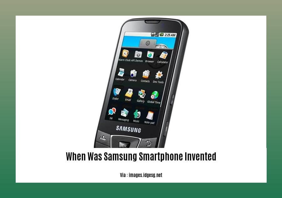 When Was Samsung Smartphone Invented