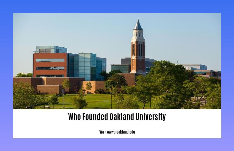 Who Founded Oakland University 2