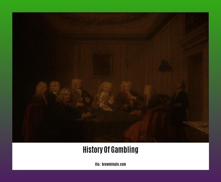 history of gambling