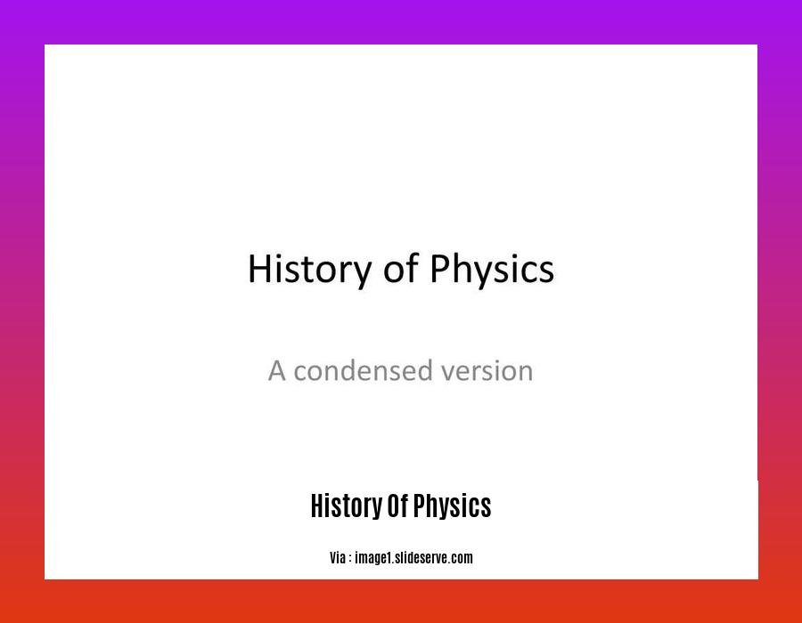 history of physics 2