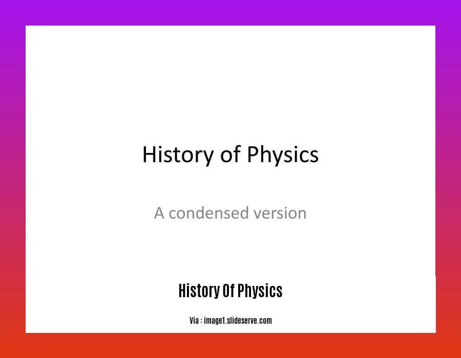 history of physics 2