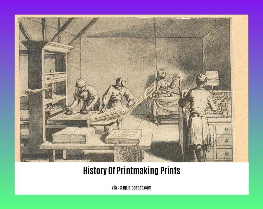 history of printmaking prints