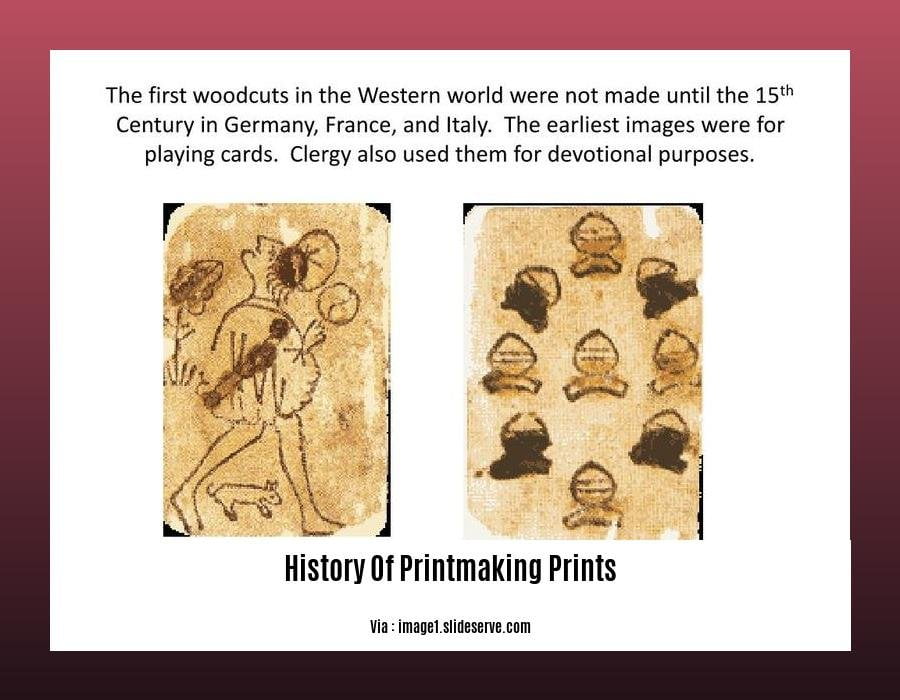history of printmaking prints