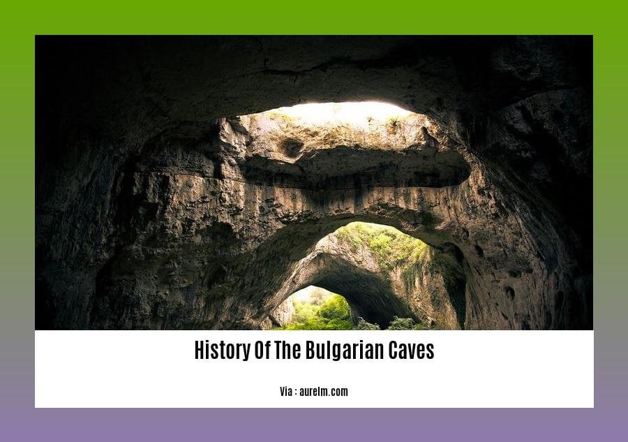history of the bulgarian caves