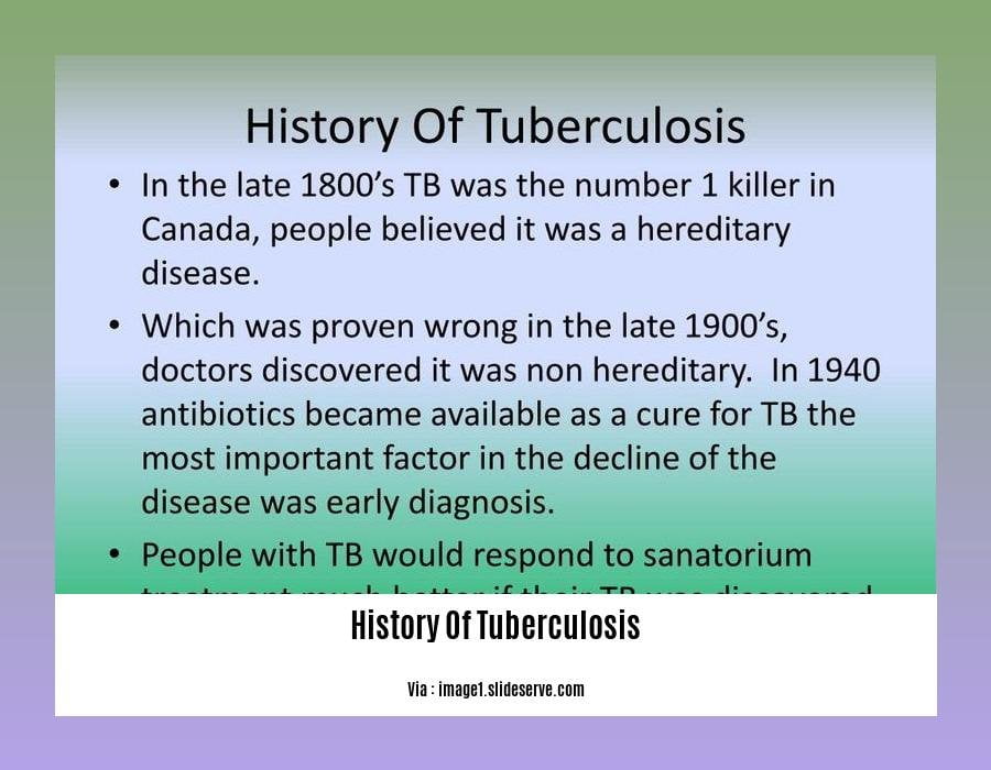 history of tuberculosis