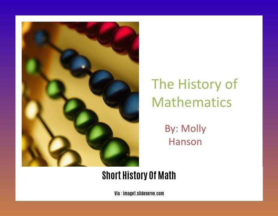 short history of math