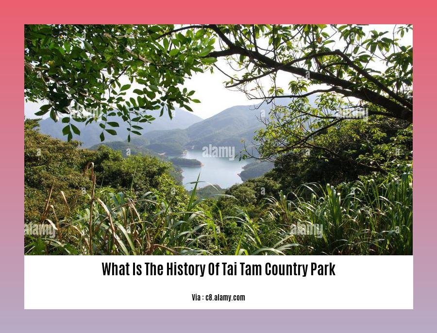 what is the history of tai tam country park
