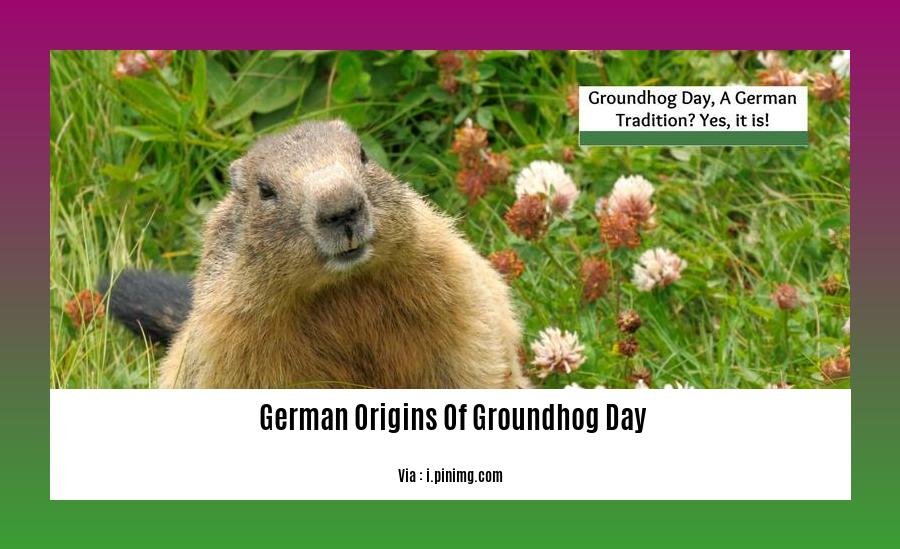  German origins of Groundhog Day