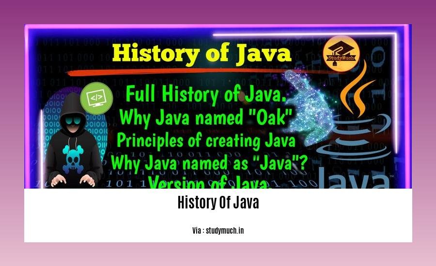 History of Java
