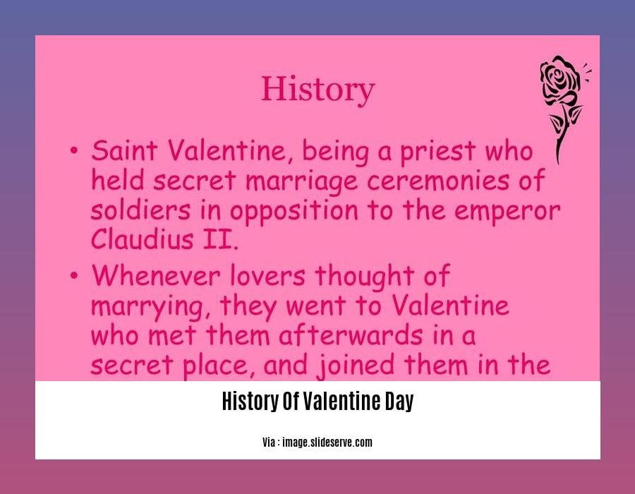 History of Valentine Day