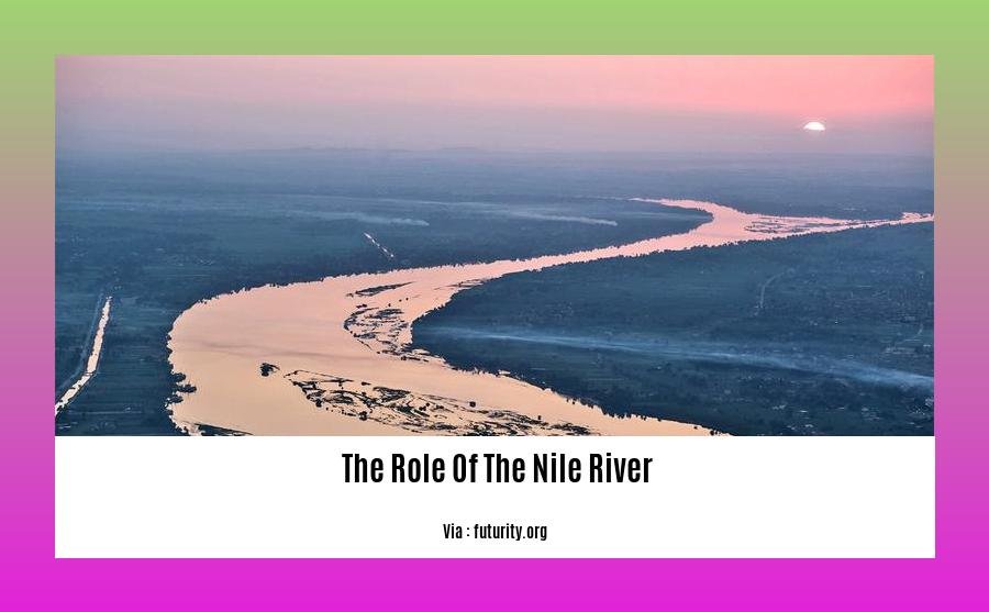  The role of the Nile River