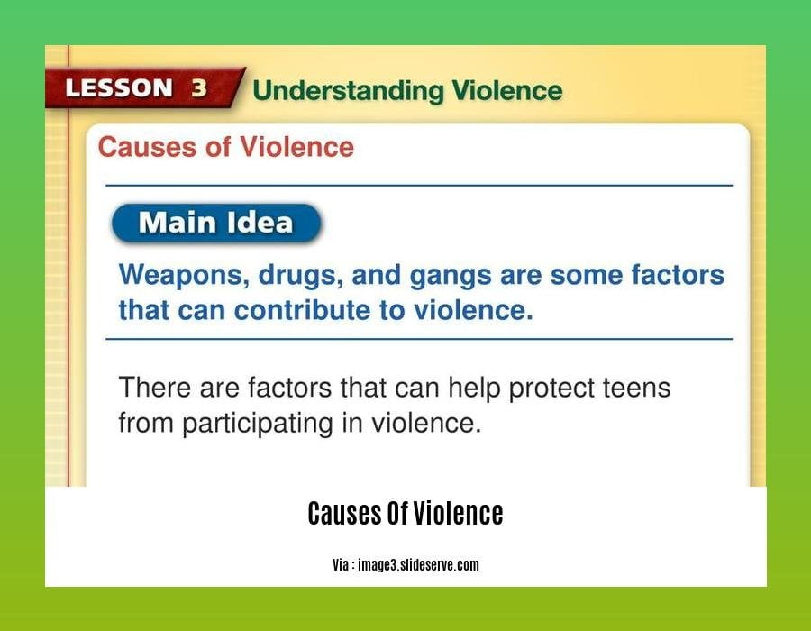 causes of violence