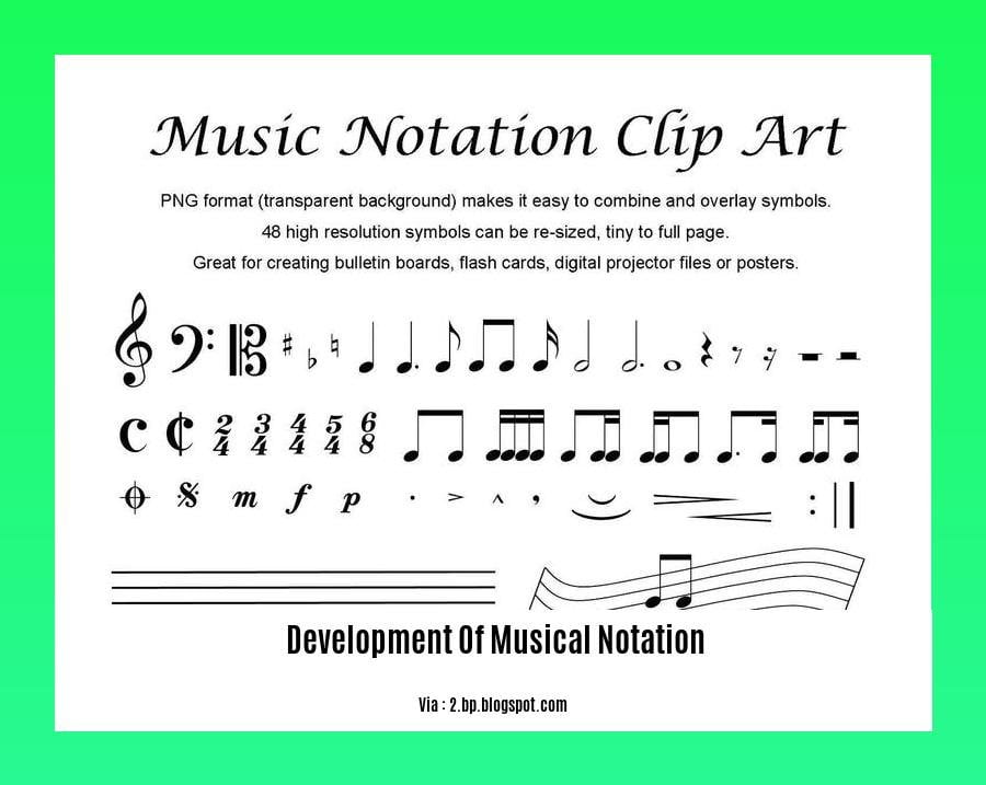  development of musical notation