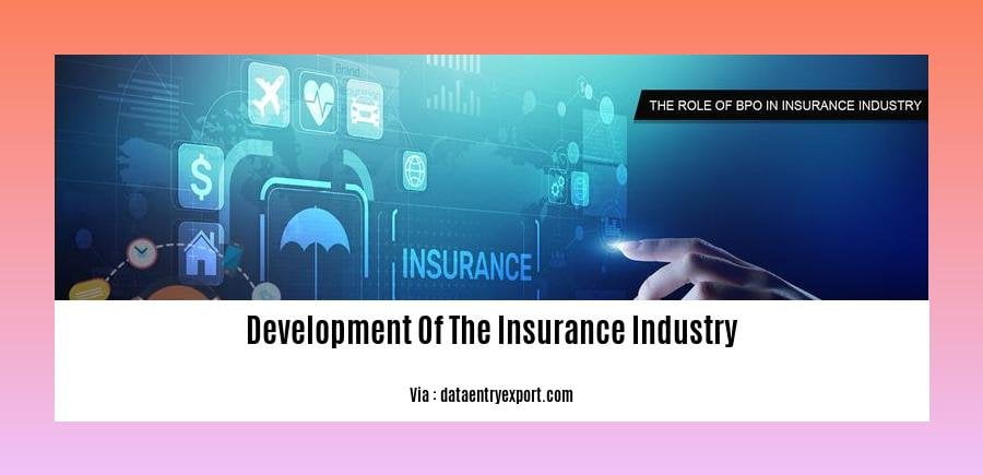 development of the insurance industry