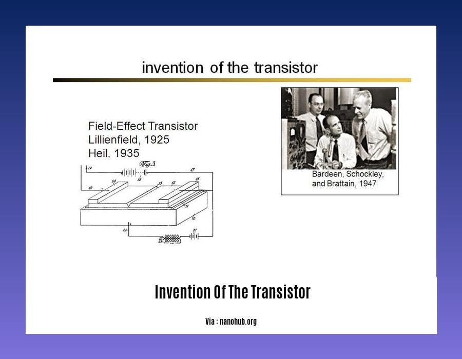  invention of the transistor