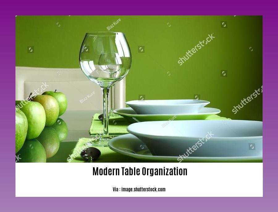  modern table organization