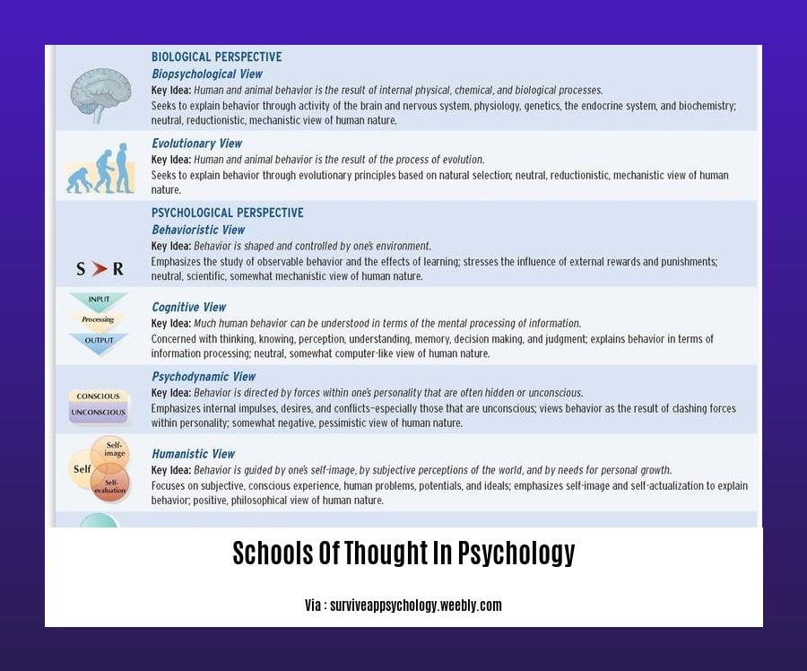 schools of thought in psychology