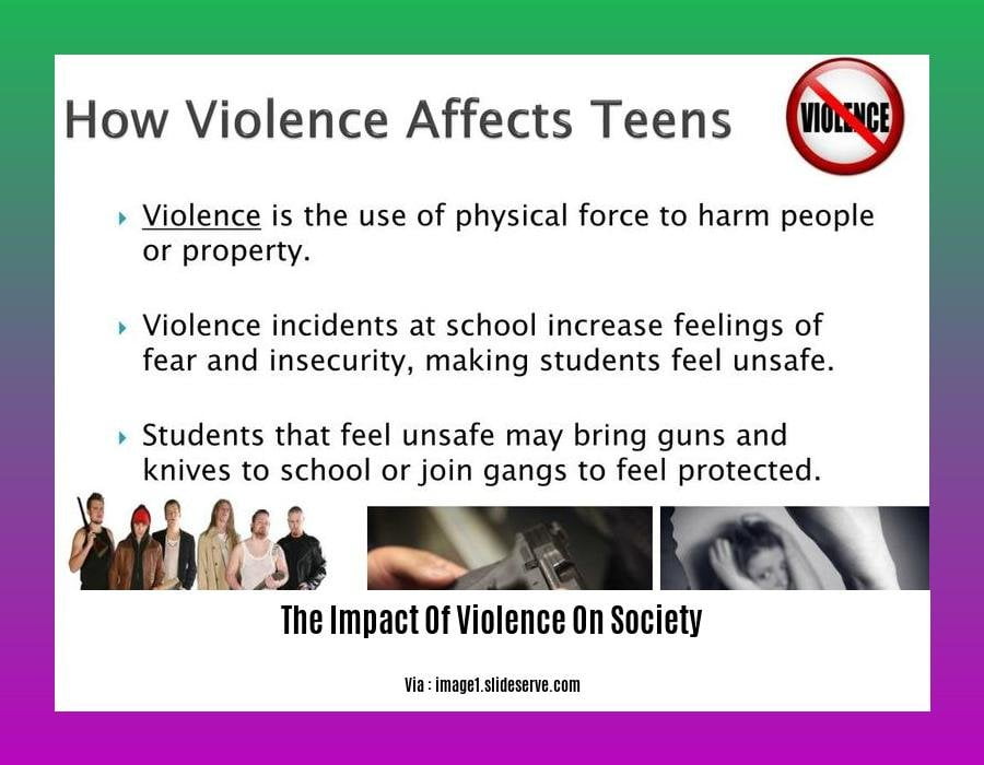 the impact of violence on society