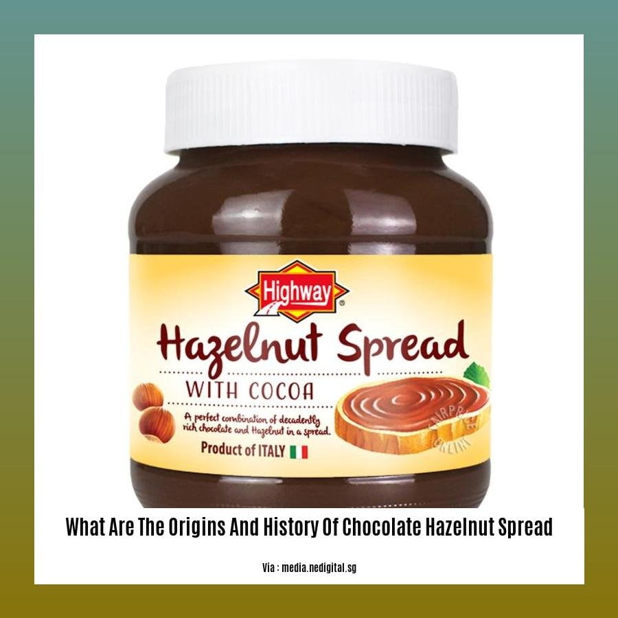 what are the origins and history of chocolate hazelnut spread