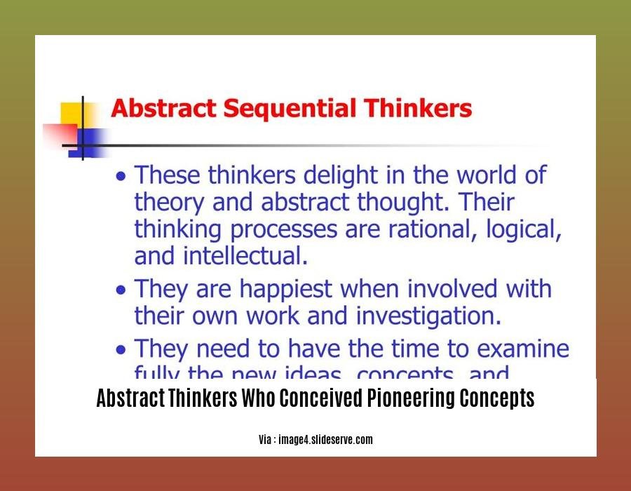abstract thinkers who conceived pioneering concepts 2