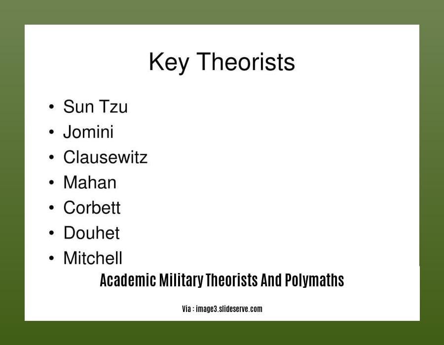 academic military theorists and polymaths