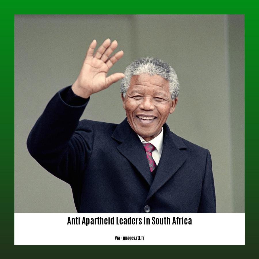 anti apartheid leaders in south africa