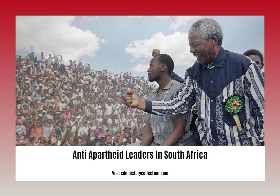 anti apartheid leaders in south africa