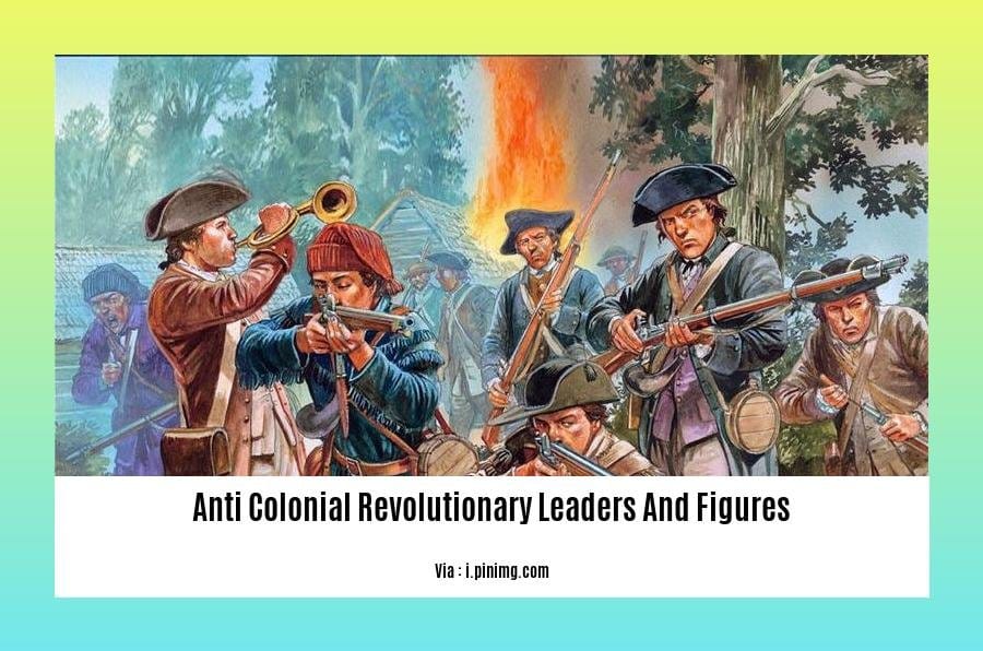 anti colonial revolutionary leaders and figures