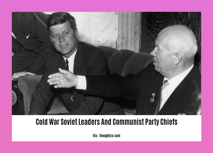 cold war soviet leaders and communist party chiefs