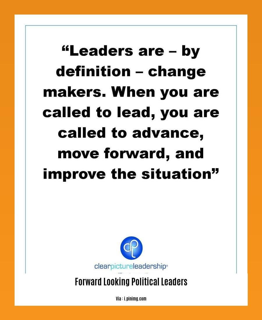 forward looking political leaders
