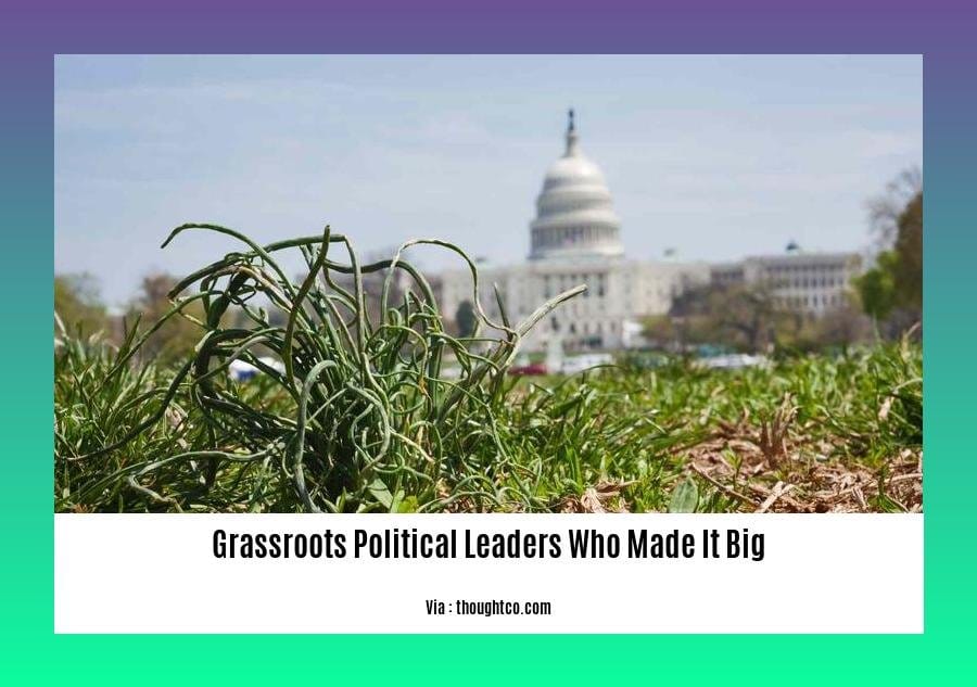 grassroots political leaders who made it big