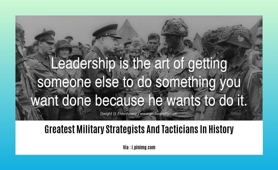 The Greatest Military Strategists and Tacticians in History