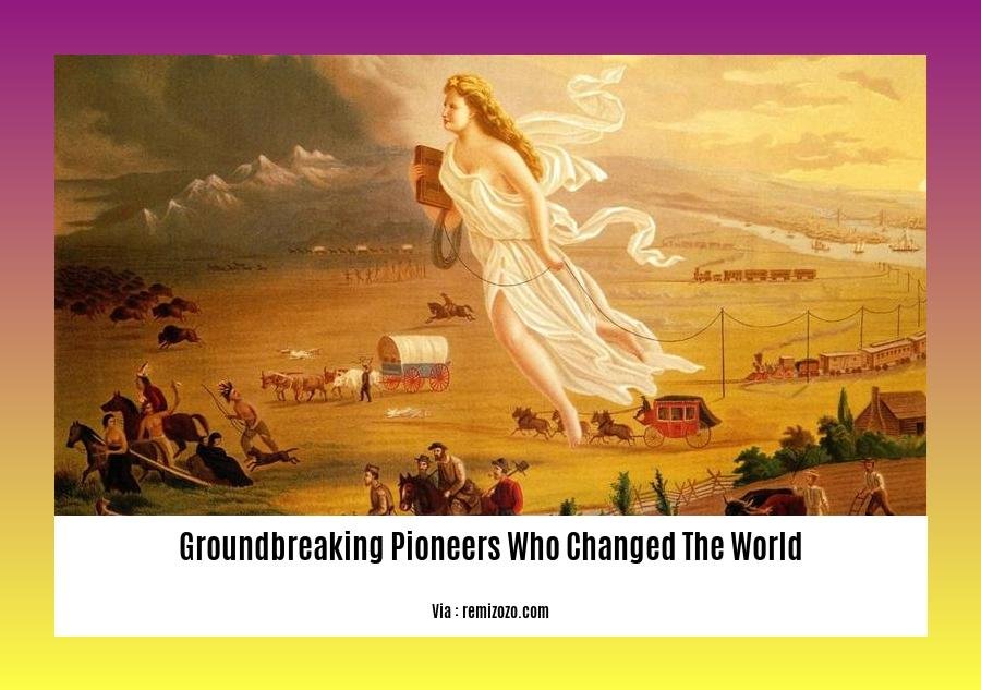 groundbreaking pioneers who changed the world