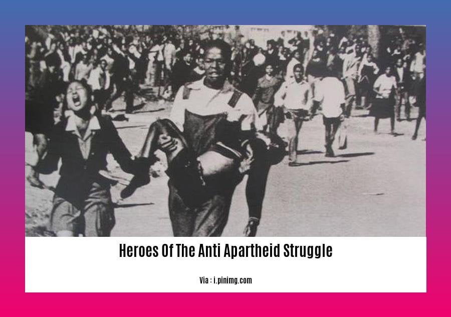 heroes of the anti apartheid struggle