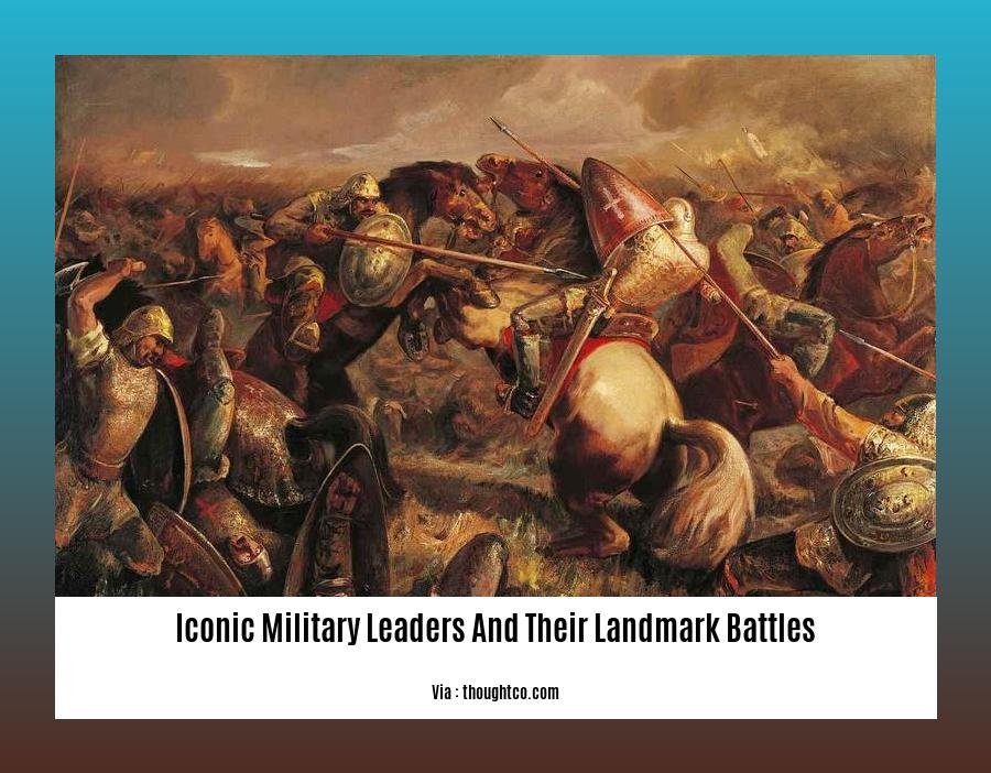 iconic military leaders and their landmark battles