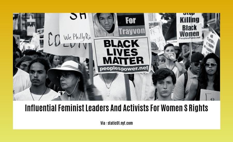 influential feminist leaders and activists for women s rights